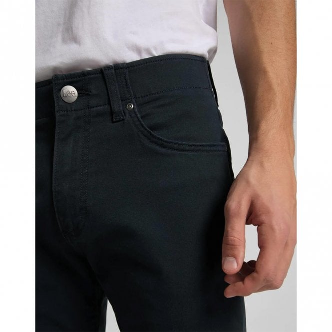 Mens Straight Fit Tapered Leg Navy Jeans