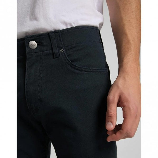 Mens Straight Fit Tapered Leg Navy Jeans