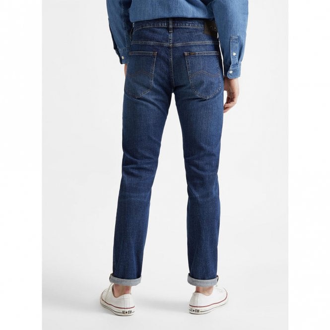 Mens Daren Regular Straight Mid Foam Blue Jeans