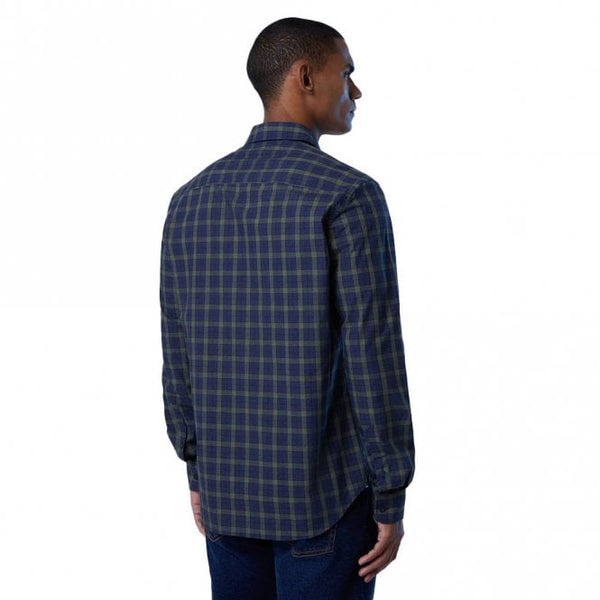 Mens Melange Checked Shirt