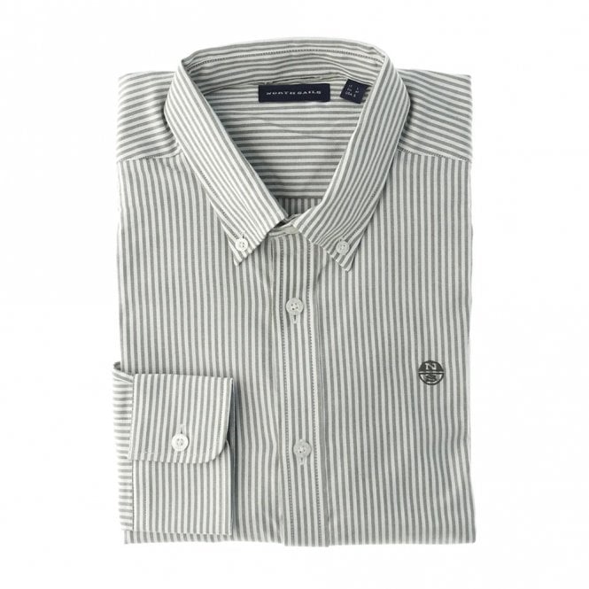 Mens Striped Oxford Shirt