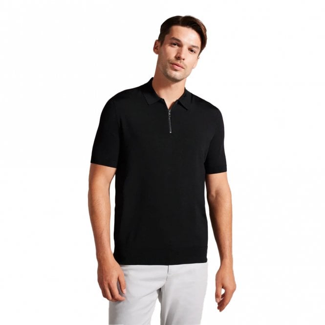 Mens Daldin Rayon Zip Polo Shirt