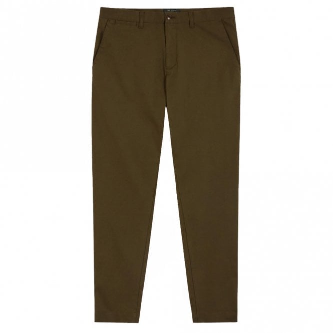 Mens Genbee Casual Relaxed Khaki Chino