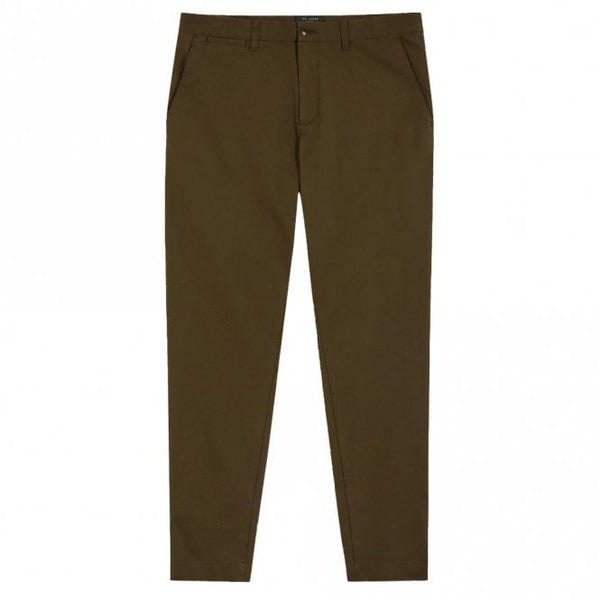Mens Genbee Casual Relaxed Khaki Chino