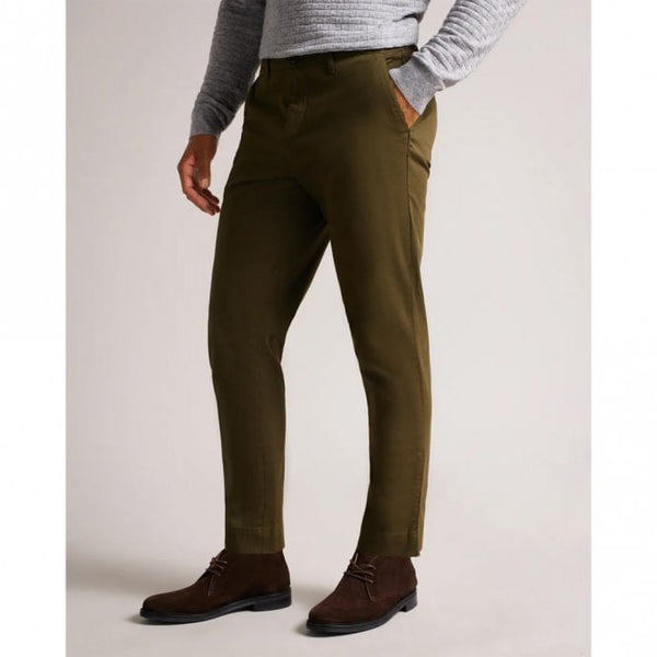 Mens Genbee Casual Relaxed Khaki Chino