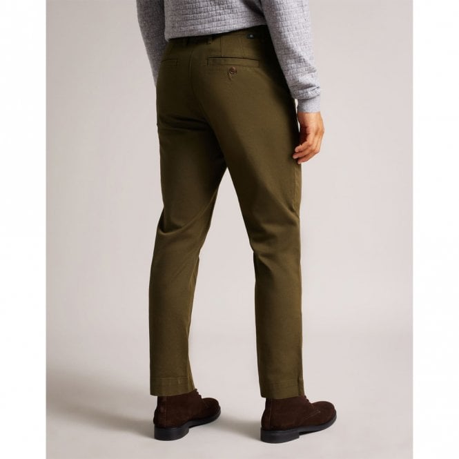 Mens Genbee Casual Relaxed Khaki Chino