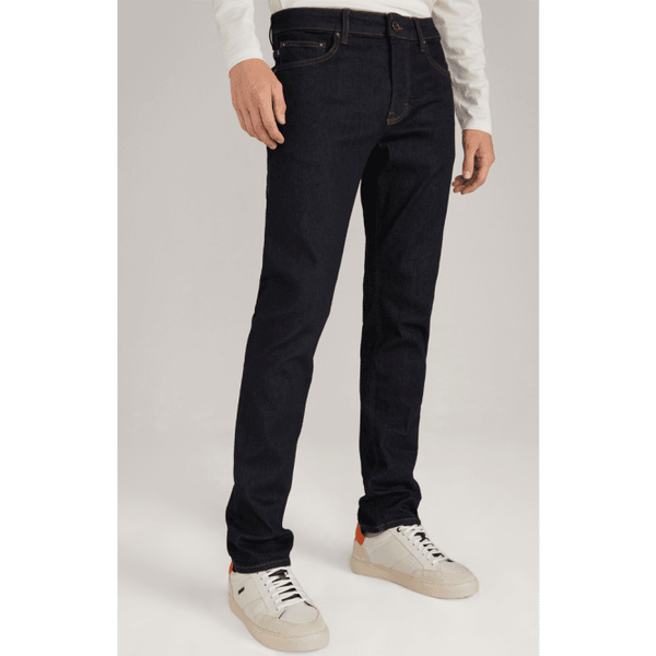 Mens Mitch Re-Flex Dark Blue Jeans