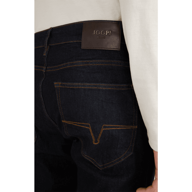 Mens Mitch Re-Flex Dark Blue Jeans