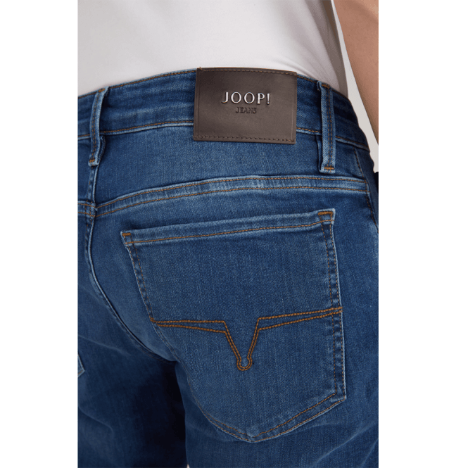 Mens Re-Flex Slim Fit Bright Blue Jeans