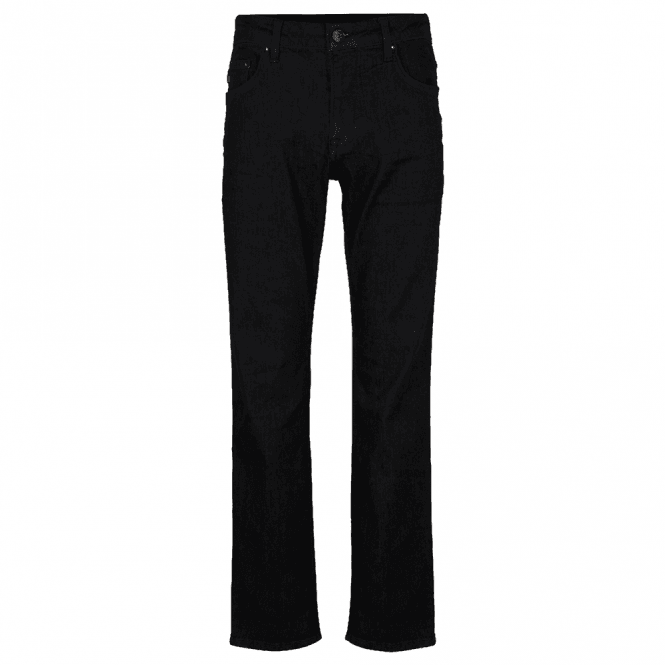Mens Mitch Re-Flex Modern Fit Black Jeans Main image