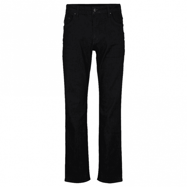 Mens Mitch Re-Flex Modern Fit Black Jeans