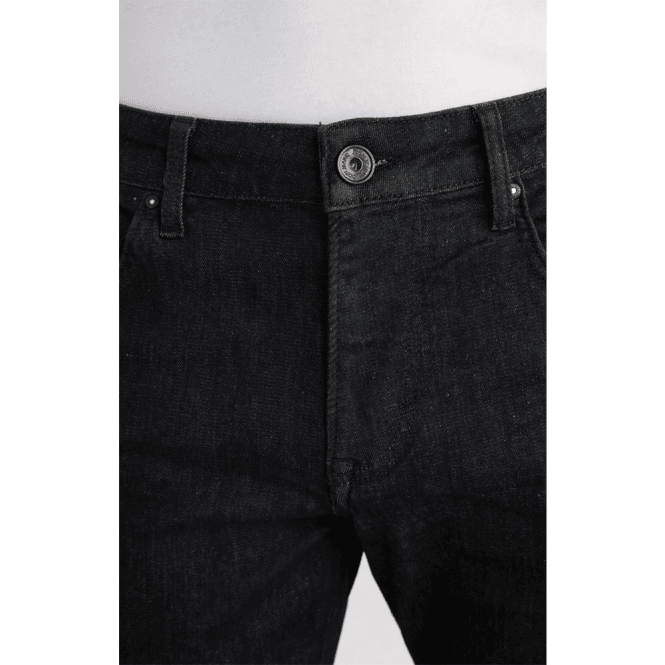 Mens Mitch Re-Flex Modern Fit Black Jeans