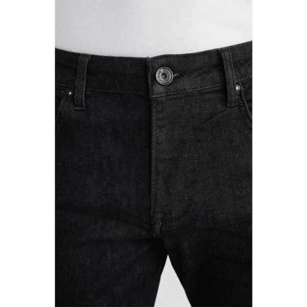 Mens Mitch Re-Flex Modern Fit Black Jeans