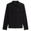 Mens Textured Zip-Through Overshirt