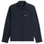Mens Textured Zip-Through Overshirt