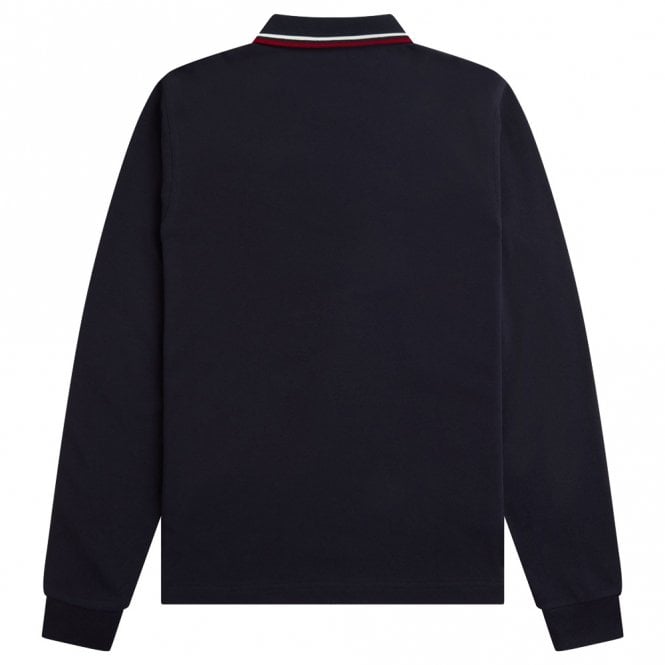Mens M3636 Twin Tipped Long Sleeve Polo Shirt