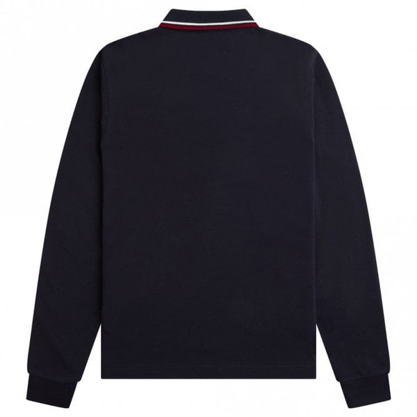 Mens M3636 Twin Tipped Long Sleeve Polo Shirt