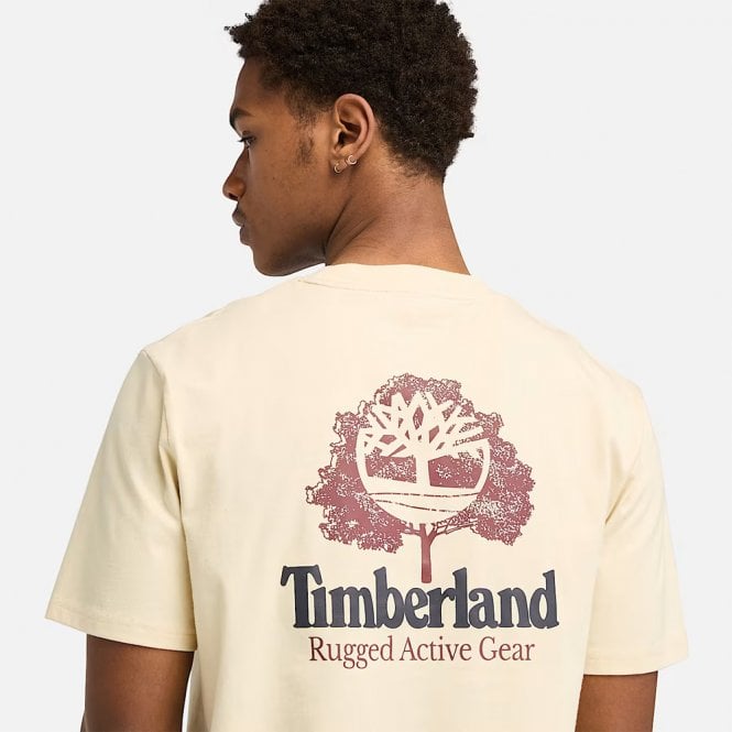 Mens Rugged Active Gear Back Graphic T-Shirt