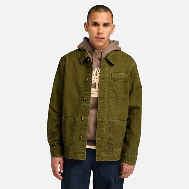 Mens Kempshire Washed Canvas Chore Jacket