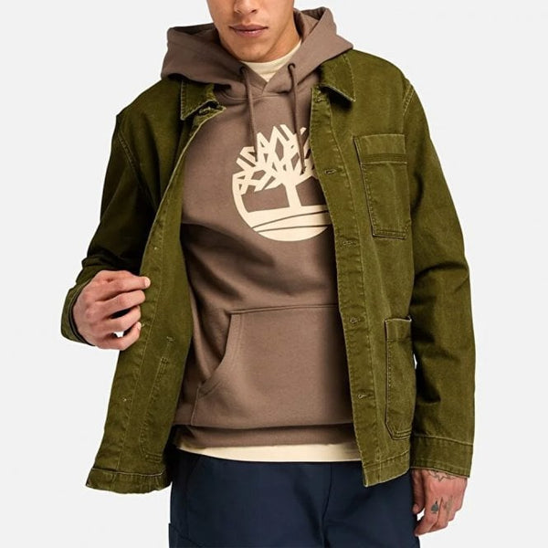 Mens Kempshire Washed Canvas Chore Jacket