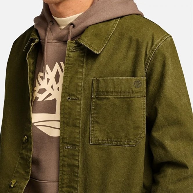 Mens Kempshire Washed Canvas Chore Jacket