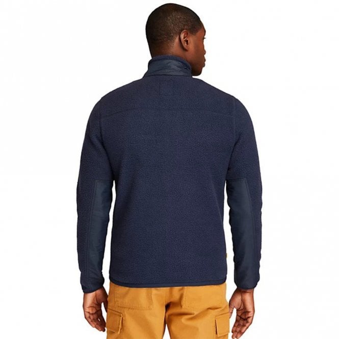 Mens Mix Media High Pile Sherpa Fleece Jacket
