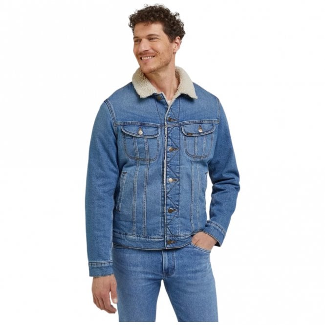 Mens Sherpa Denim Jacket Main image