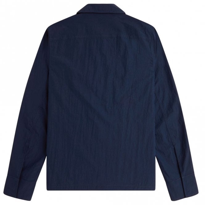 Mens Mens Textured Zip-Through Overshirt