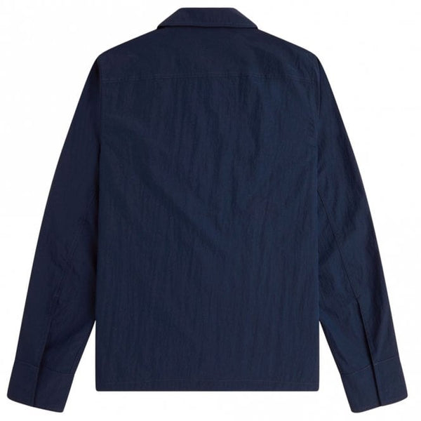 Mens Mens Textured Zip-Through Overshirt
