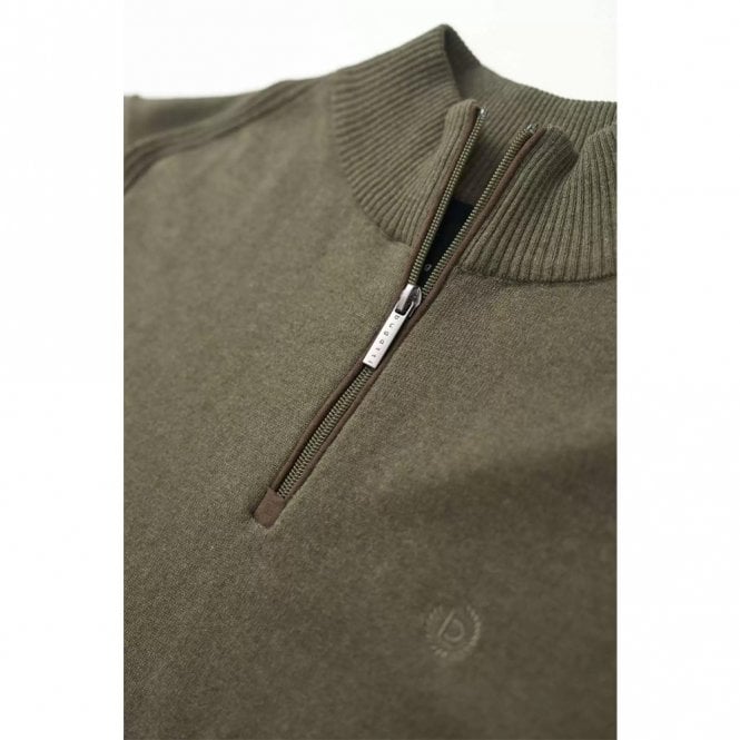 Mens Knit Troyer 1/4 Zip Sweatshirt