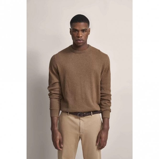 Mens Braided Knit Sweatshirt Secondary image