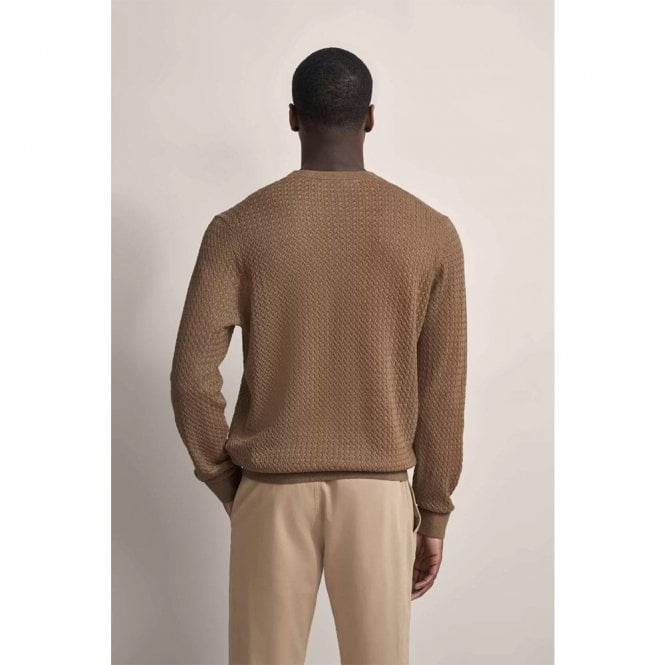 Mens Braided Knit Sweatshirt