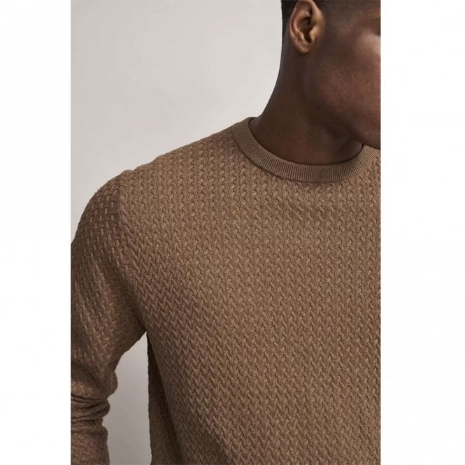 Mens Braided Knit Sweatshirt