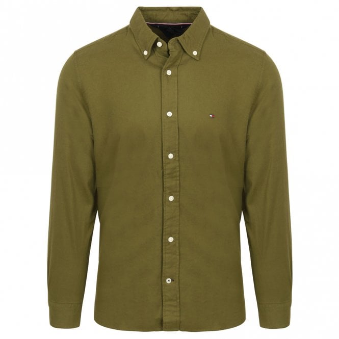 Mens Flex Brushed Twill Long Sleeve Shirt