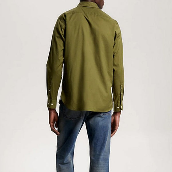 Mens Flex Brushed Twill Long Sleeve Shirt