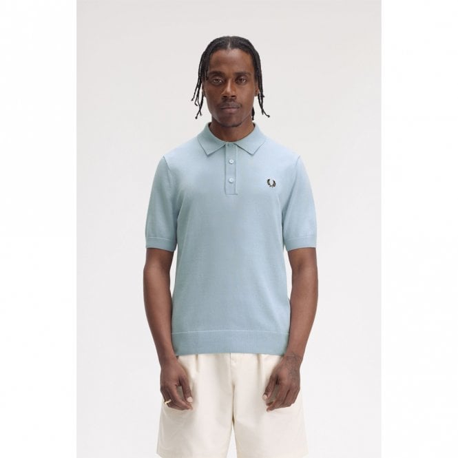 Mens Cotton Knitted Polo Shirt Secondary image