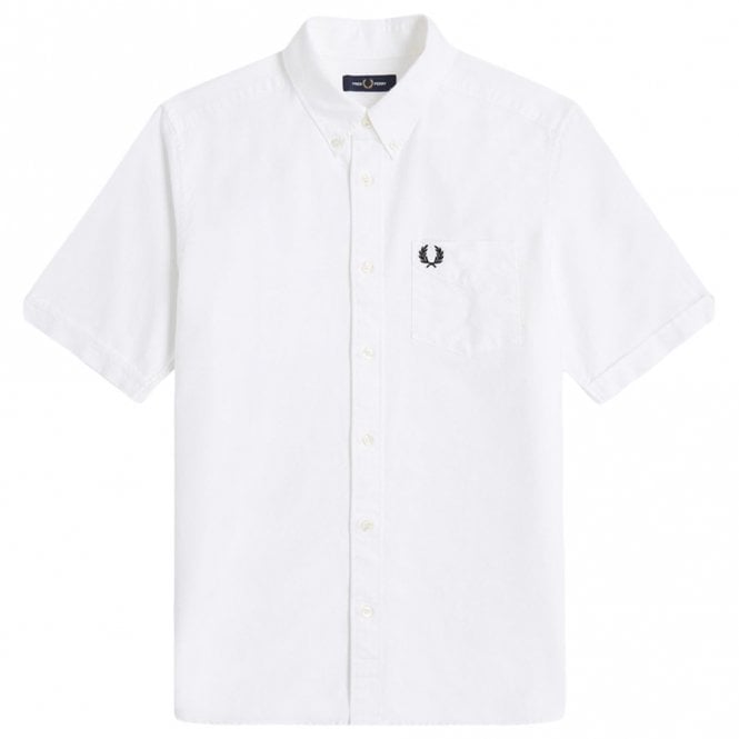 Mens Button-Down Short Sleeve Oxford Shirt