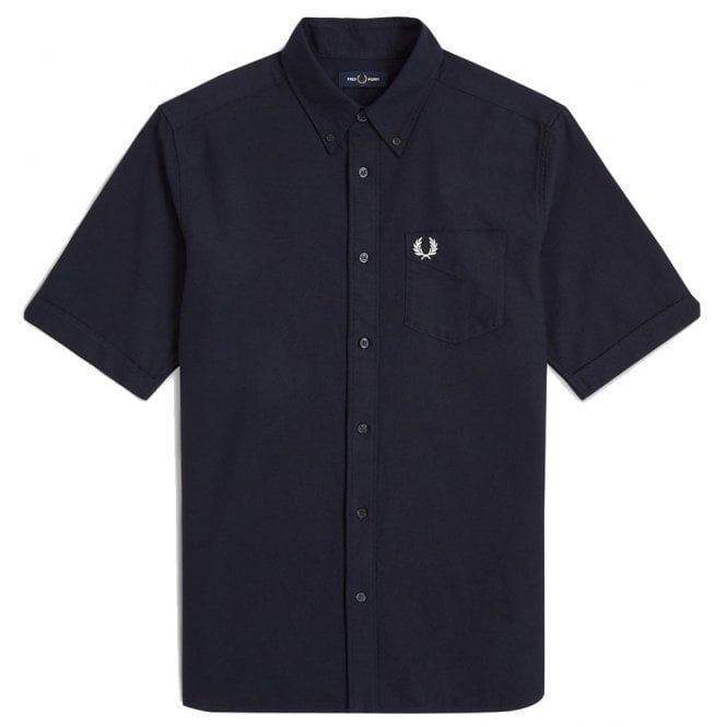 Mens Button-Down Short Sleeve Oxford Shirt