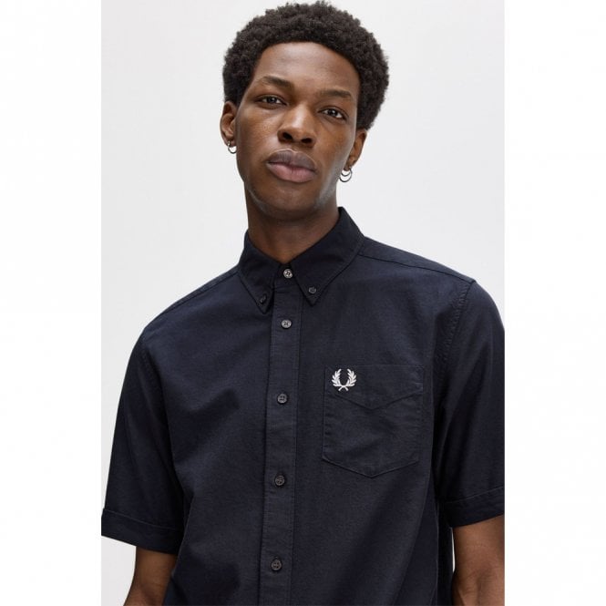 Mens Button-Down Short Sleeve Oxford Shirt