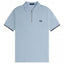 Mens Crepe Piqué Zip Neck Polo Shirt