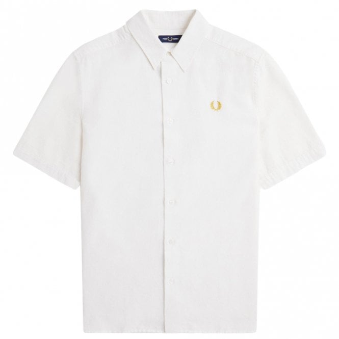 Mens Textured Seersucker Shirt