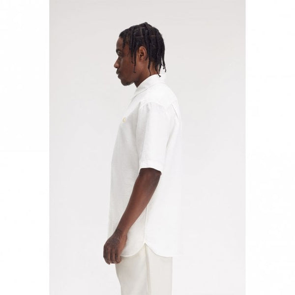 Mens Textured Seersucker Shirt