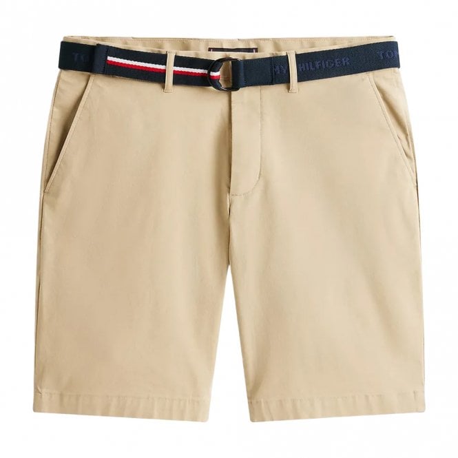 Mens Brooklyn Belted Slim Chino Short