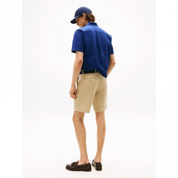 Mens Brooklyn Belted Slim Chino Short