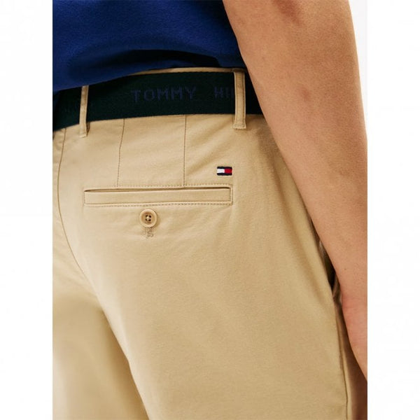 Mens Brooklyn Belted Slim Chino Short