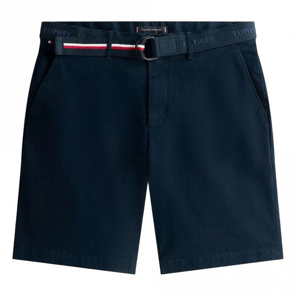 Mens Brooklyn Belted Slim Chino Short