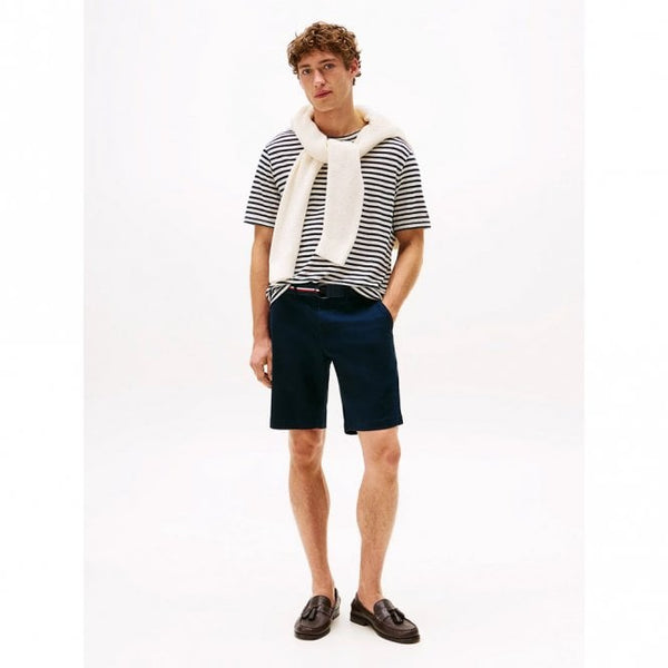 Mens Brooklyn Belted Slim Chino Short