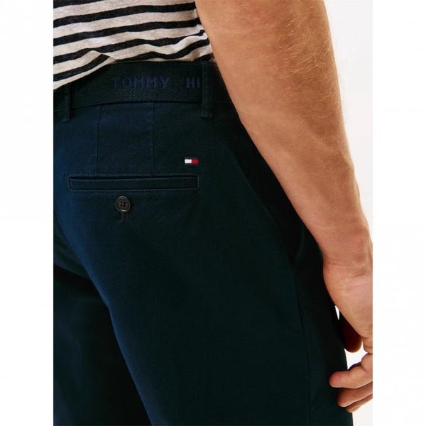 Mens Brooklyn Belted Slim Chino Short