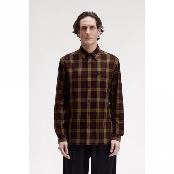 Mens Tartan Twill Long Sleeve Shirt