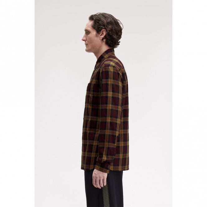 Mens Tartan Twill Long Sleeve Shirt